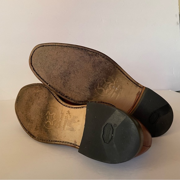 Allen Edmonds Byron 2034 Captoe Oxford Brown Shoes Men’s Size 9 - Picture 8 of 14